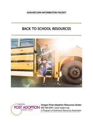 cover image of Back to School Resources